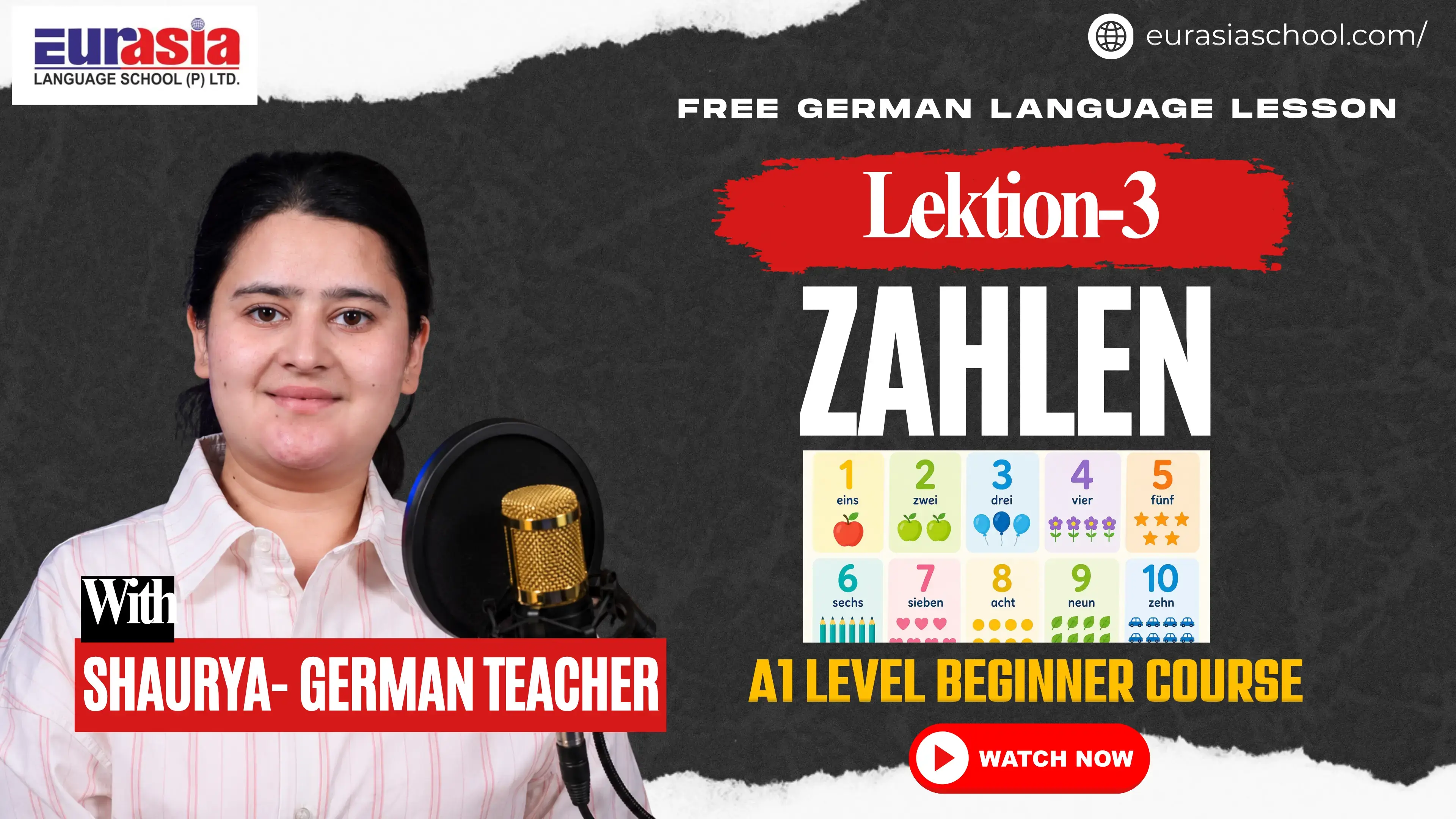 Protected: How to Learn German Numbers (Zahlen) Fast | A1 German Lesson 03 | Eurasia Language School